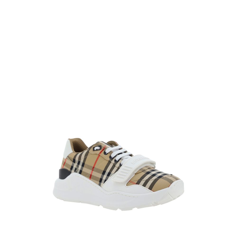 Beige Synthetic Low Top Sneakers