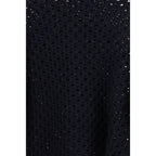 Black Fleece Wool Sweatshirt