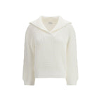 White Cotton Sweatshirt