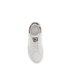 White Calf Leather Bos Taurus Low Top Sneakers