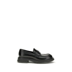 Black Calf Leather Bos Taurus Slip-On Loafers