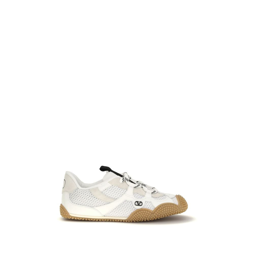 White Calf Leather Bos Taurus Athletic Sneakers