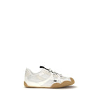 White Calf Leather Bos Taurus Athletic Sneakers