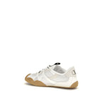 White Calf Leather Bos Taurus Athletic Sneakers