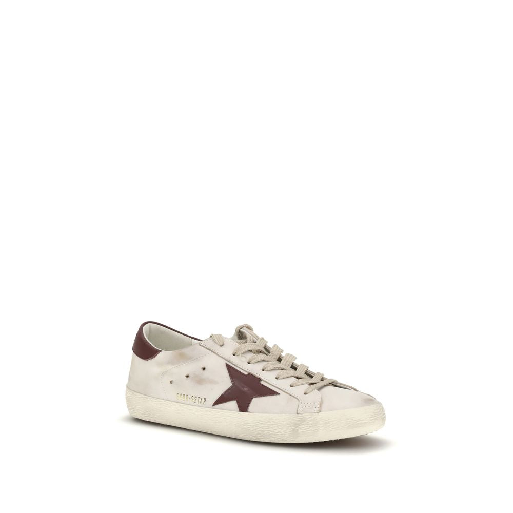 White Calf Leather Bos Taurus Sneakers