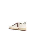White Calf Leather Bos Taurus Low Top Sneakers