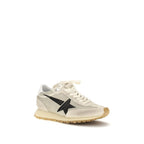 Beige Polyester Athletic Sneakers