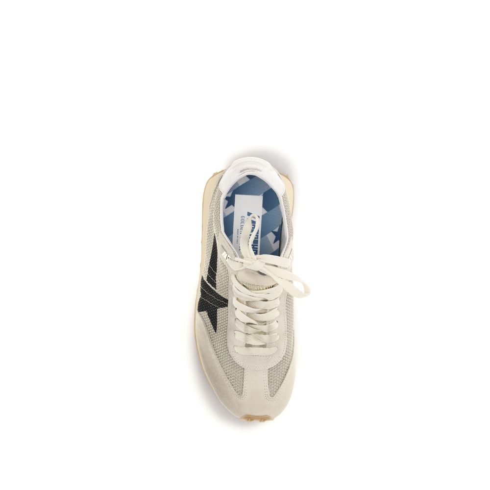 Beige Polyester Athletic Sneakers
