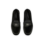Black Calfskin Slip-On Loafers