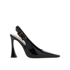 Black Calfskin High Heel Pumps