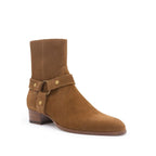 Brown Calfskin Ankle Boots