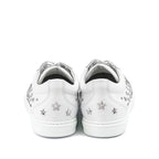 White Calfskin Low Top Sneakers