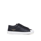 Black Calfskin Low Top Sneakers