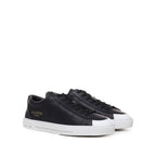 Black Calfskin Low Top Sneakers