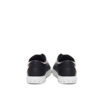 Black Calfskin Low Top Sneakers