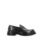 Black Calfskin Slip-On Loafers