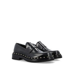 Black Calfskin Slip-On Loafers