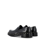 Black Calfskin Slip-On Loafers