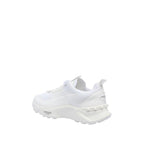 White Fabric Athletic Sneakers