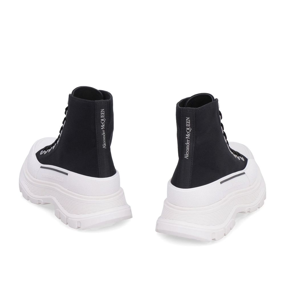 Black Canvas High Top Sneakers
