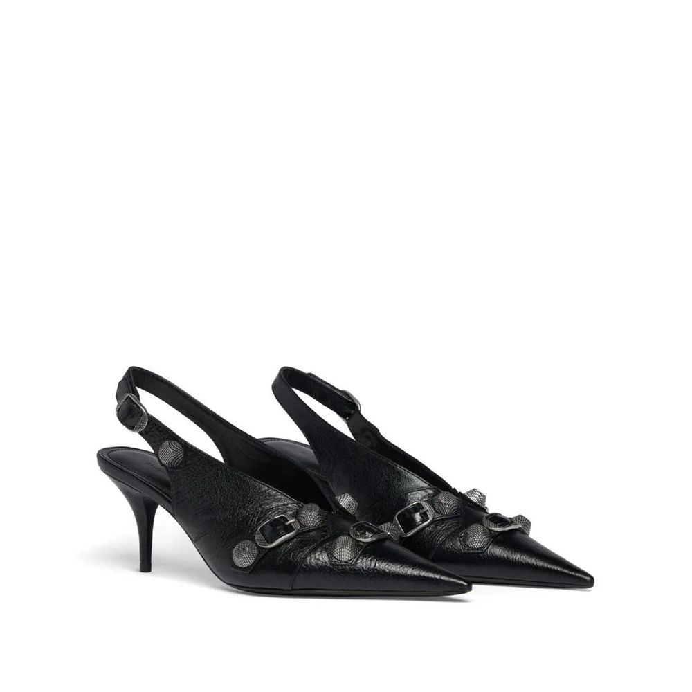 Black Calfskin Pumps