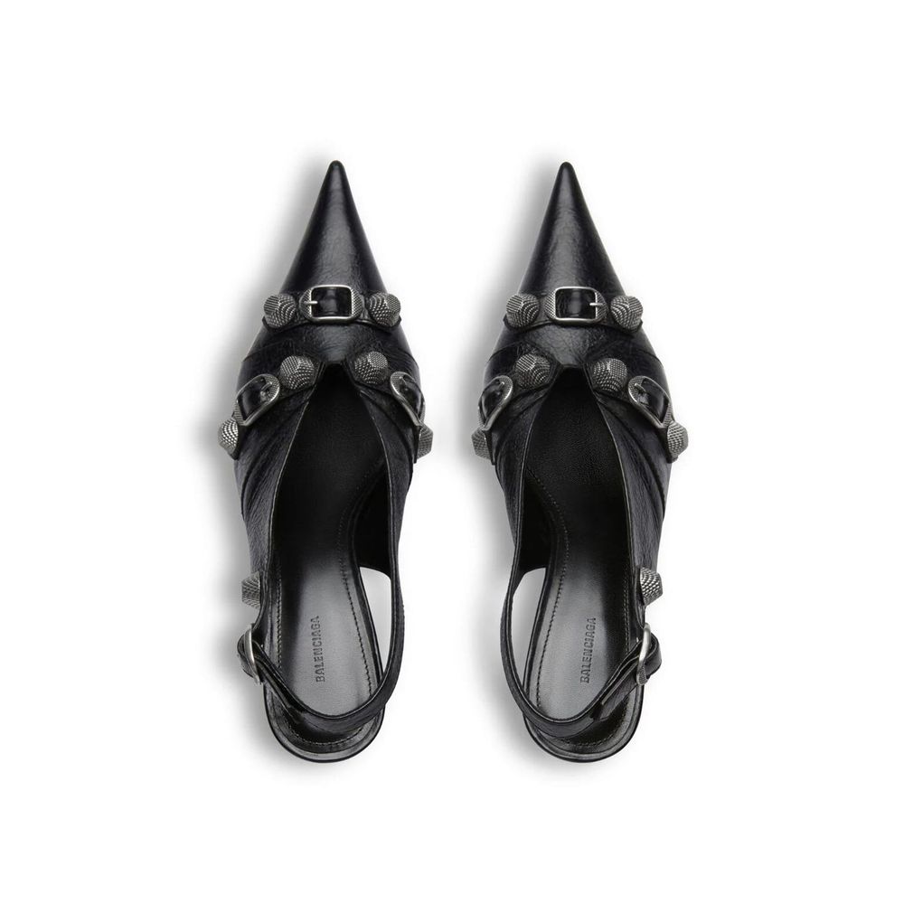 Black Calfskin Pumps