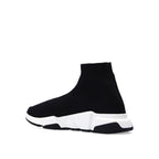 Black Fabric Athletic Sneakers