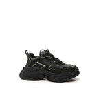 Black Calfskin Chunky Sneakers
