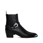 Black Calfskin Chelsea Boots