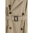 Beige Cotton Trench Coat