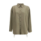 Beige Cotton Dress Shirt