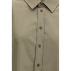 Beige Cotton Dress Shirt