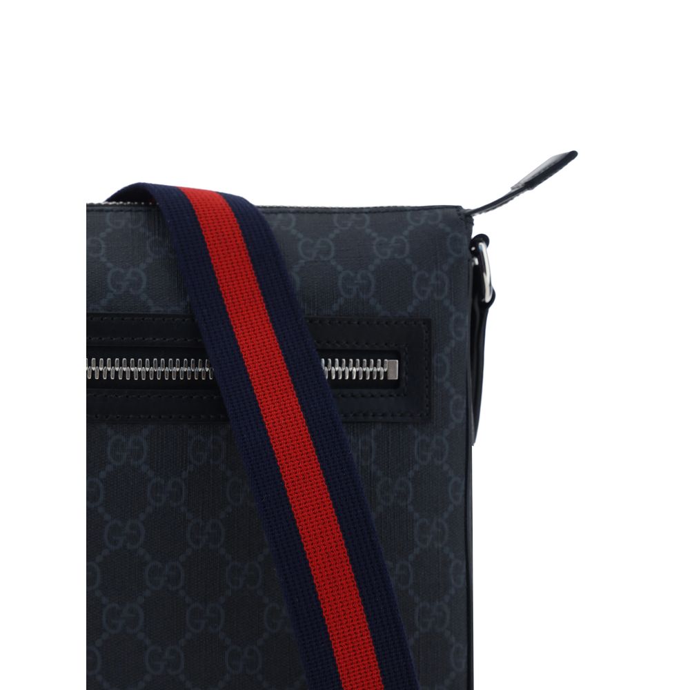 Black Polyethylene Shoulder Bag