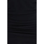 Black Cotton Casual Dress
