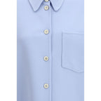 Blue Fleece Wool Shirt