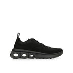 Black Fabric Athletic Sneakers