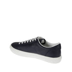 Blue Calfskin Low Top Sneakers