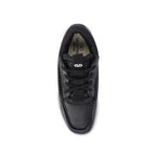 Black Lamb Leather Low Top Sneakers