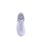 White Calf Leather Bos Taurus Platform Sneakers