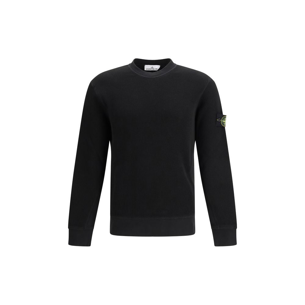 Black Cotton Sweatshirt
