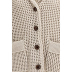 Beige Cotton Cardigan