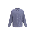 Blue Cotton Pattern Shirt