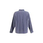 Blue Cotton Pattern Shirt