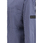 Blue Cotton Pattern Shirt