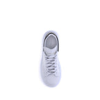 White Calf Leather Bos Taurus Platform Sneakers