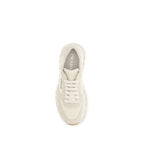 Beige Nylon Low Top Sneakers