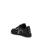 Black Calf Leather Bos Taurus Low Top Sneakers