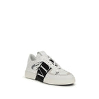 White Calf Leather Bos Taurus Low Top Sneakers