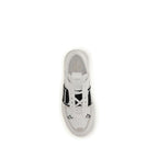 White Calf Leather Bos Taurus Low Top Sneakers