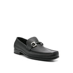 Black Calfskin Slip-On Loafers